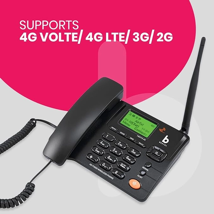 Beetel Wireless Telephone Set (Black) F3-4G view 5